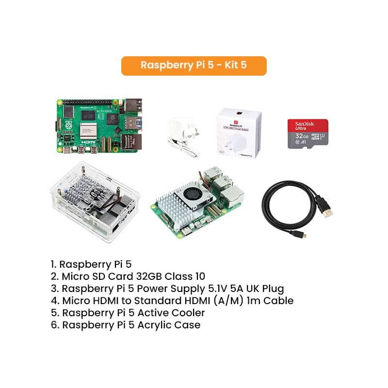 Raspberry Pi 5 Kit 4GB 8GB - Kuriosity