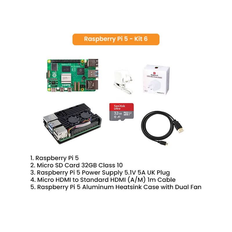 Raspberry Pi 5 Kit 4GB 8GB - Kuriosity