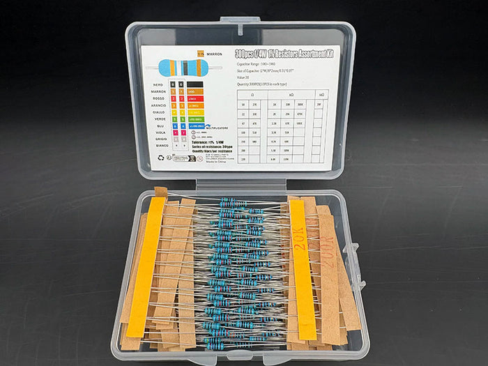 Resistor Kit 1/4W 10Ω-1MΩ ohm 300pcs