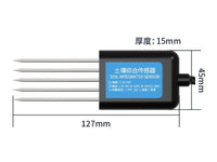 Soil Moisture Temperature NPK EC pH Waterproof Sensor RS485