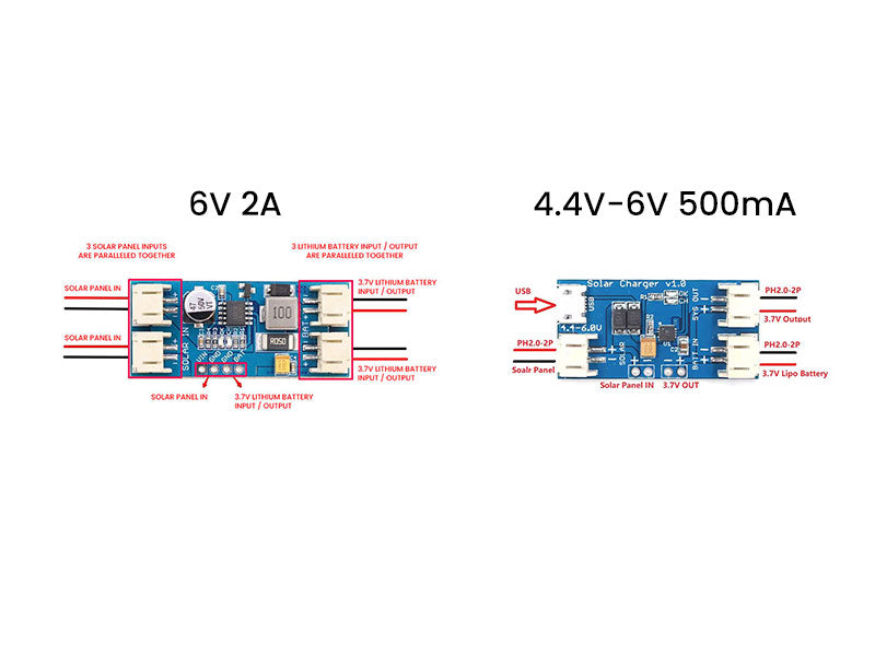 Solar Charge Controller Module 6V 2A / 4.4V-6V 500mA