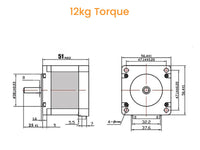 Stepper Motor NEMA 23 7kg 10kg 12kg Torque