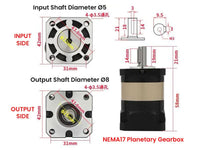Stepper Motor Planetary Gearbox NEMA17 NEMA23