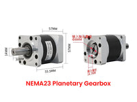 Stepper Motor Planetary Gearbox NEMA23 5:1 25Nm