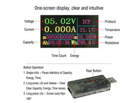 USB Power Meter, Supports Fast Charging 5A