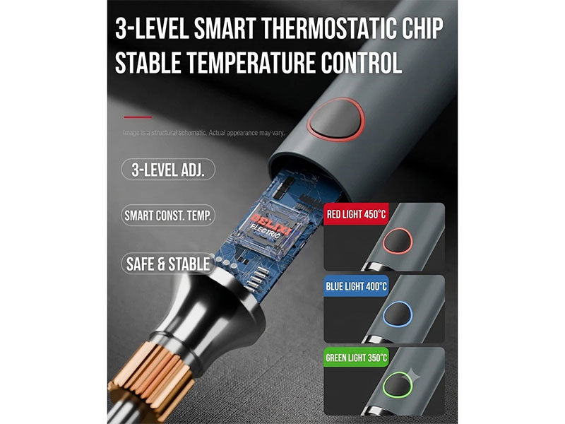 Wireless Rechargeable USB Soldering Iron