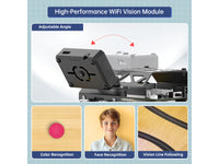 Hiwonder miniAuto AI Vision Robot Base on Arduino UNO R3 Controller with 360° Omnidirectional Mecanum Wheels, Supports Arduino Programming