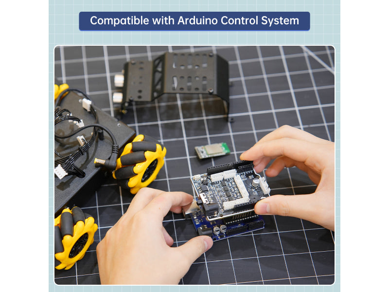 Hiwonder miniAuto AI Vision Robot Base on Arduino UNO R3 Controller with 360° Omnidirectional Mecanum Wheels, Supports Arduino Programming