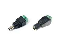 Male Female DC Power adapter - 2.1mm jack to screw terminal block