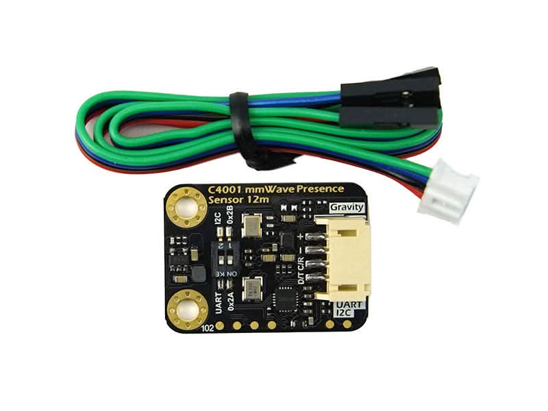 Gravity mmWave C4001 24GHz Human Presence Detection Sensor (12 Meters, I2C & UART)