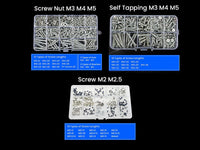 Self Tapping Screw Nut Kit M3 M4 M5