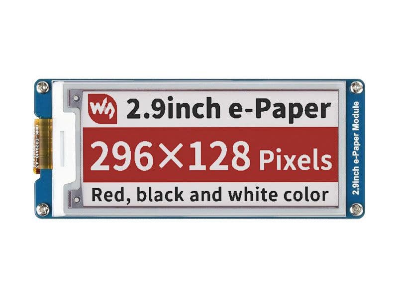 E Ink Module Poster E-Ink Display Module 2.9 inch Three Colours 296x128 - Kuriosity