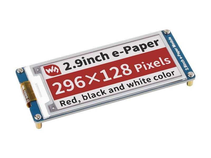 E-Ink Display Module 2.9 inch Three Colours 296x128