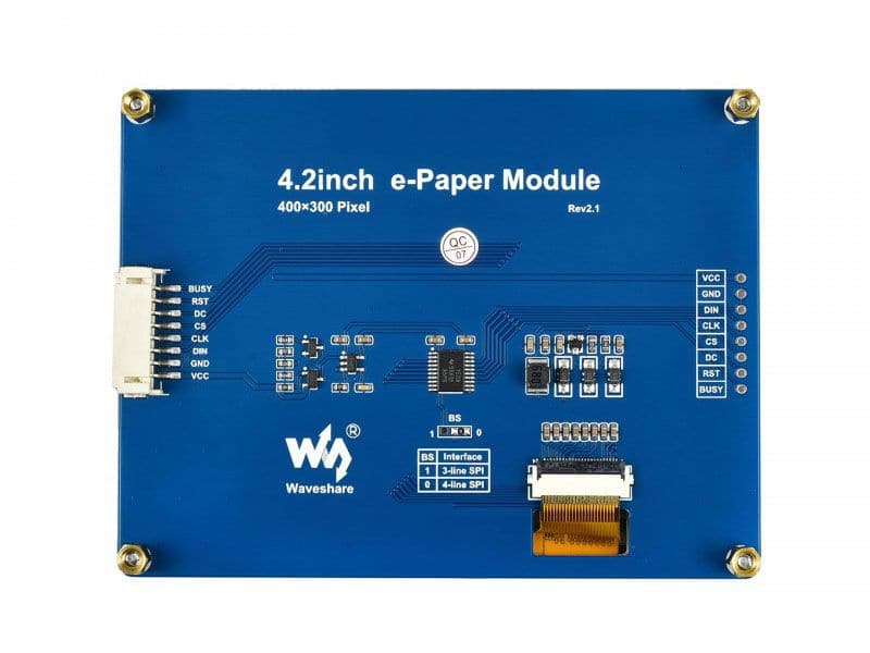 Mini E Ink Module E-Ink Display Module 4.2 inch 400x300 - Kuriosity