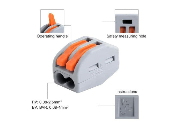 Clamp Connector 1-in-1-out