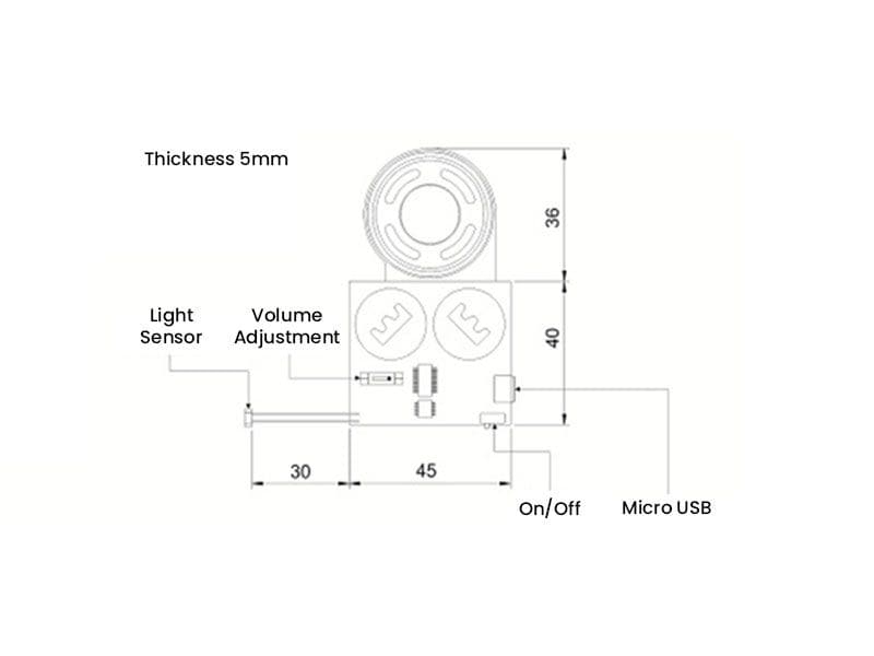 Greeting Card Module 8MB Light Sensor Flip Card Switch