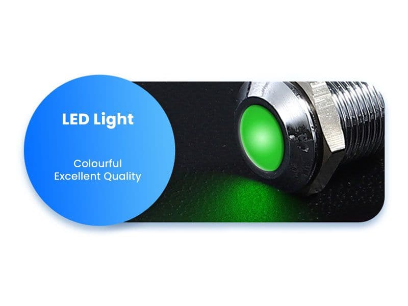 Panel Mount Led Three Color Waterproof 6mm Panel Mount LEDs | 5 Colour Options - Kuriosity