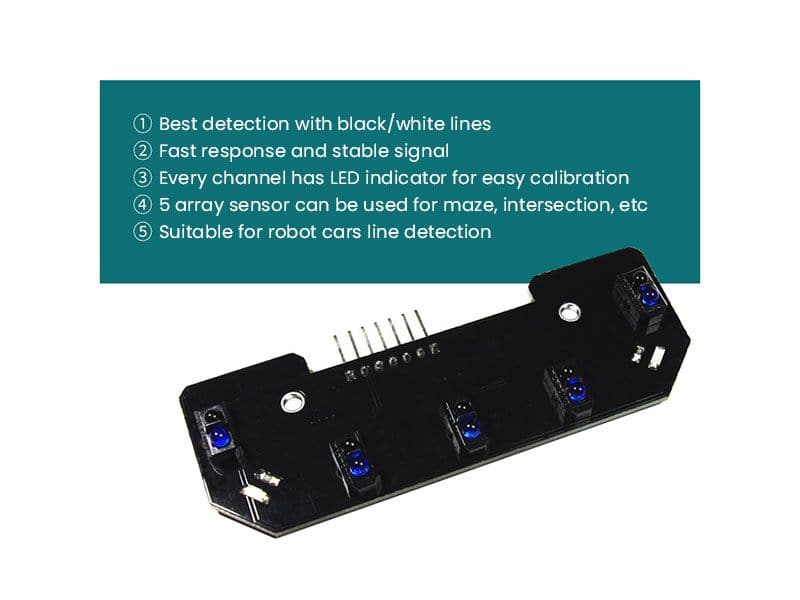 Line Tracking Sensor 5 Channel - Kuriosity