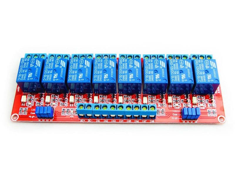Relay Module 8 Channel 5V 12V 24V - Kuriosity