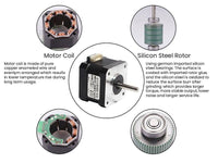 Stepper Motor NEMA 17 12V 2.8kg Torque