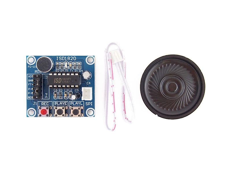Oice Playback Module ISD1820 Voice Recording and Playback Module | 8–20s - Kuriosity