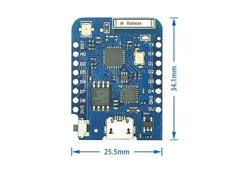 WEMOS D1 Mini Pro - 16M Byte Connettore Antenna Esterna ESP8266 - Foto 5